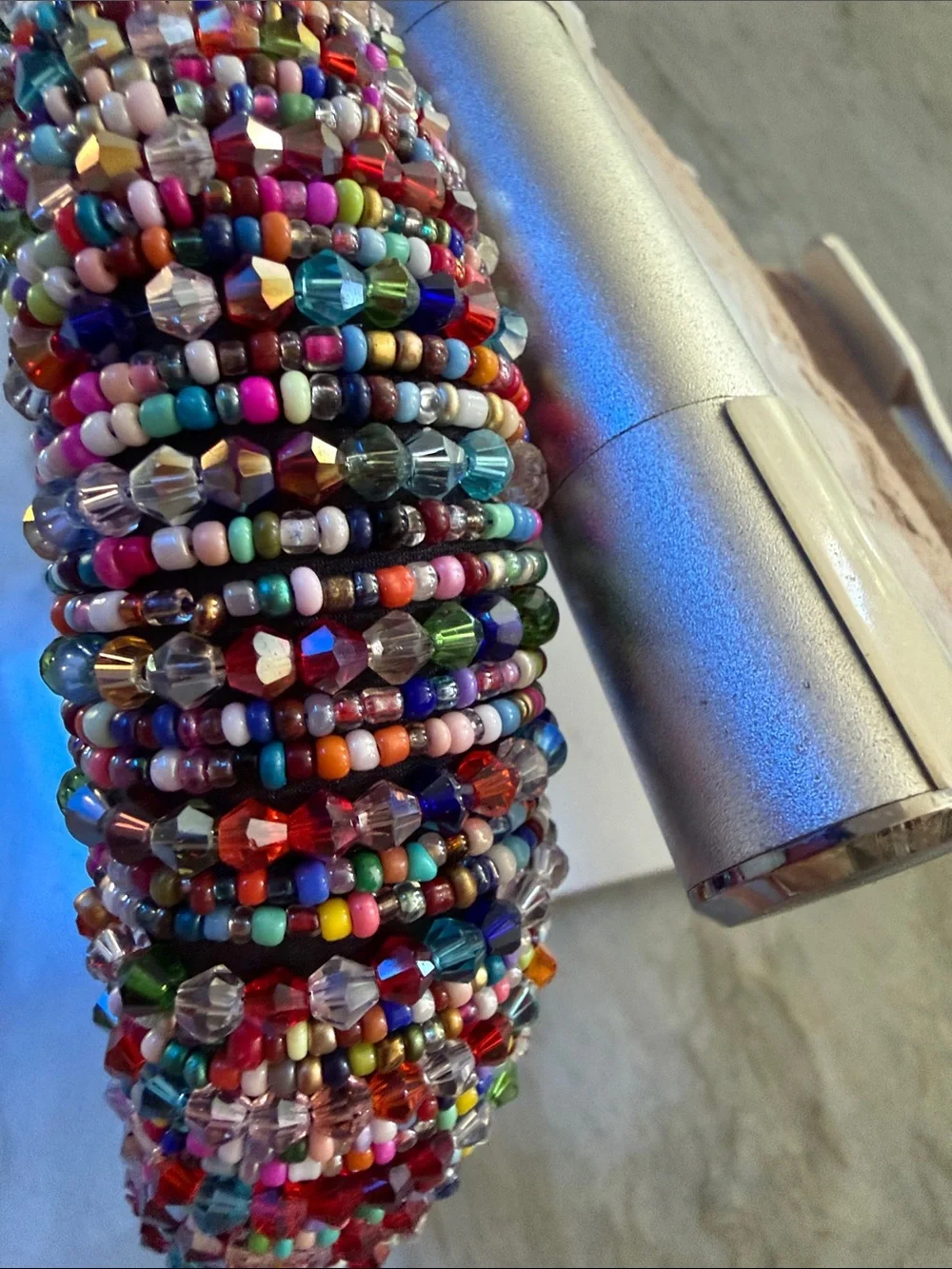 Multicolor Beaded Padded Headband